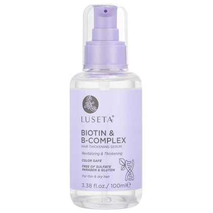 L LUSETA Biotin B-Complex Hair Growth Serum 3.38 oz front view