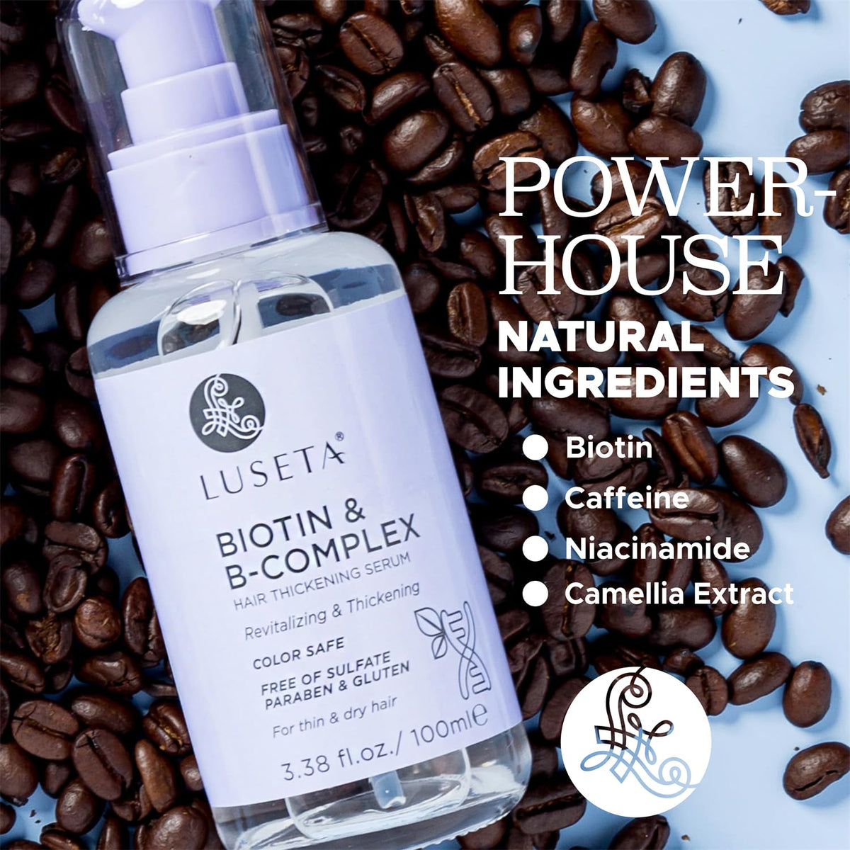 L LUSETA Biotin B-Complex Hair Growth Serum ingredients list