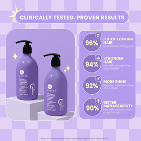 L LUSETA Biotin & Collagen Shampoo bottle close-up