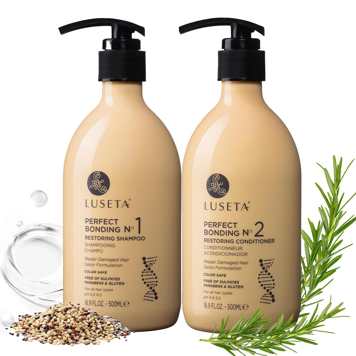 L LUSETA Bond Repair Shampoo front view 16.9 oz