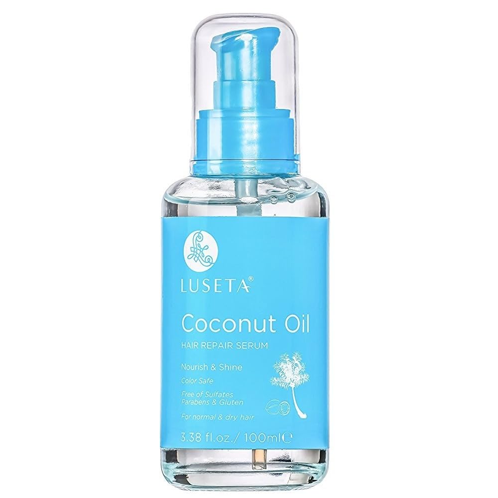L LUSETA Coconut Milk Hair Repair Oil Serum 3.38 oz front view