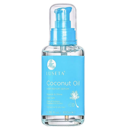 L LUSETA Coconut Milk Hair Repair Oil Serum 3.38 oz front view