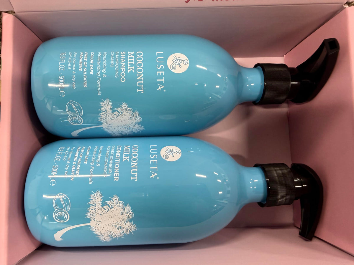 L LUSETA Coconut Oil Conditioner texture close-up