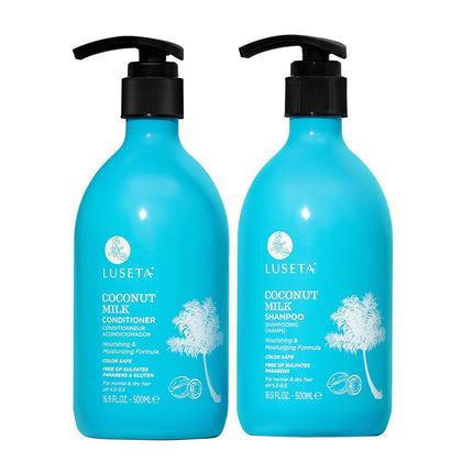 L LUSETA Coconut Oil Shampoo 16.9oz front view