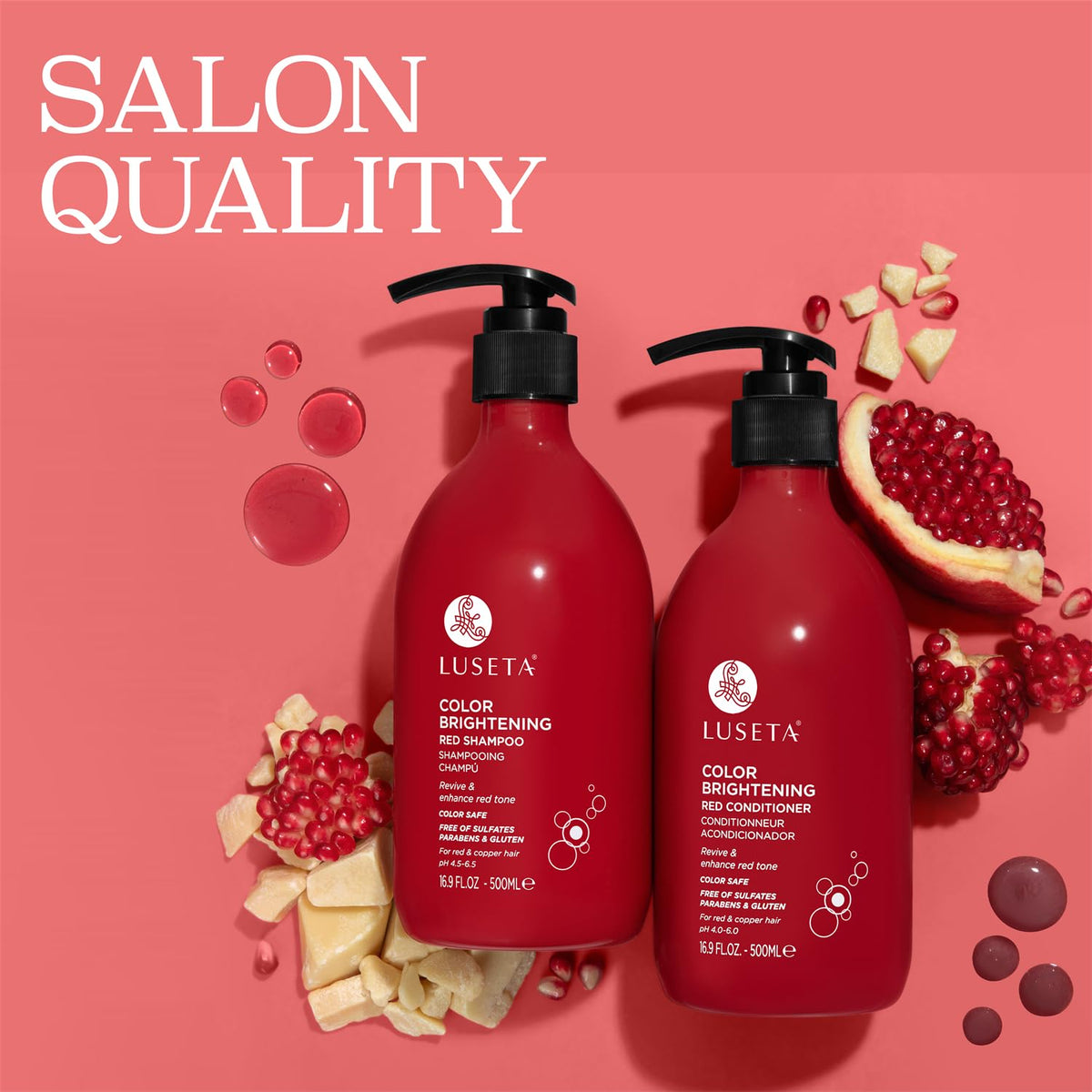 L LUSETA Color support Shampoo and Conditioner Set packaging