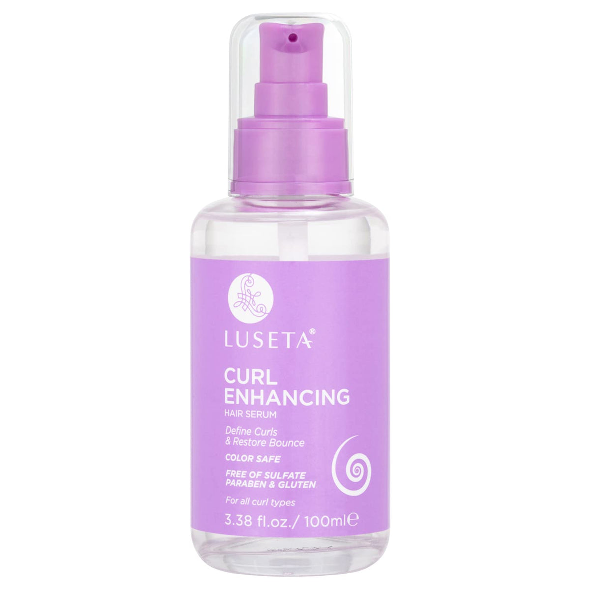 L LUSETA Curl support Hair Oil 3.38 oz front view