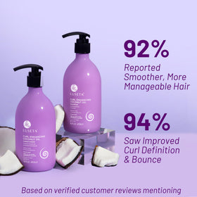 L LUSETA Curly Conditioner 16.8 fl oz front view