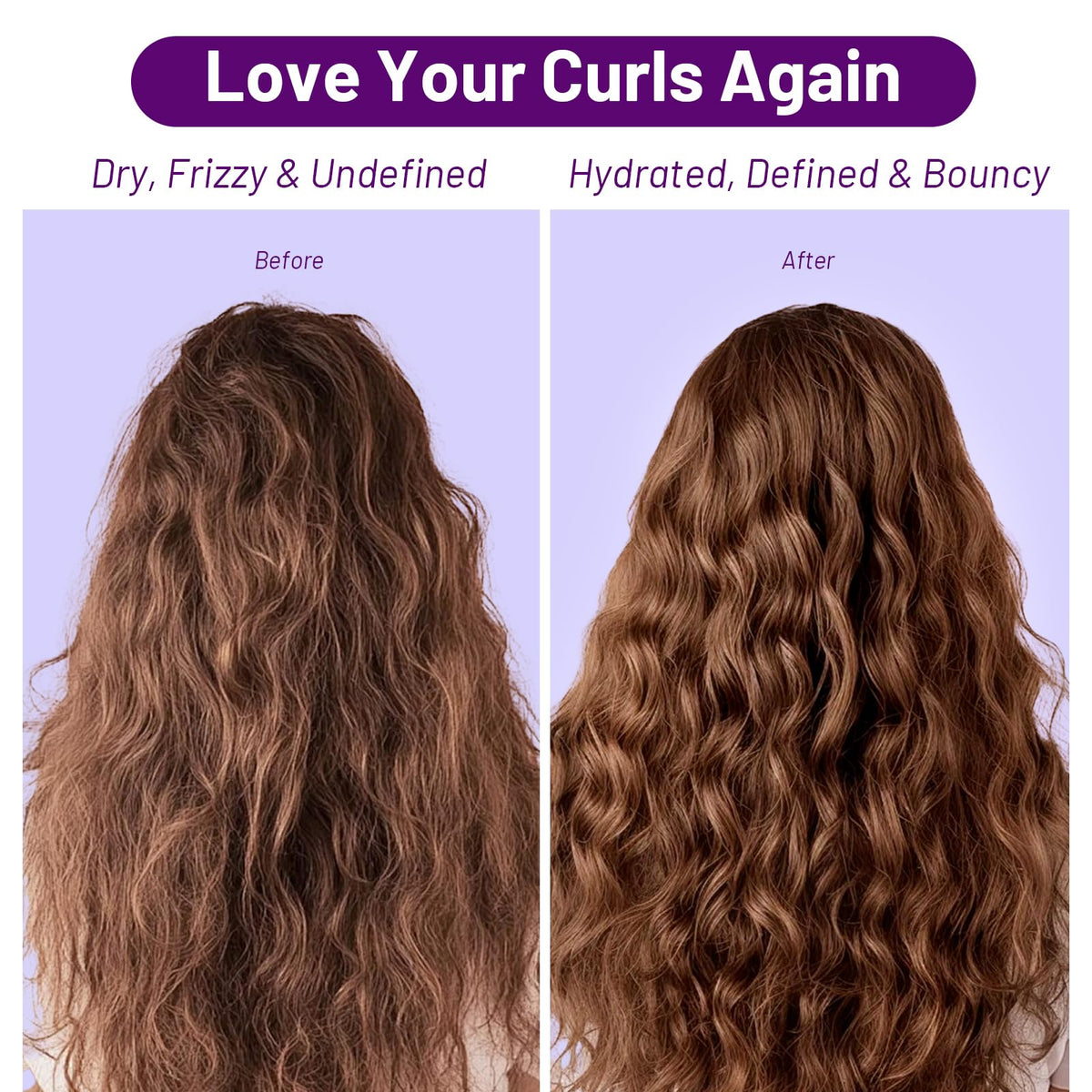 L LUSETA Curly Conditioner coconut oil ingredient close-up