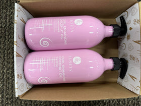 L LUSETA Curly Hair Shampoo and Conditioner Set lifestyle scene