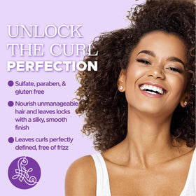L LUSETA Curly Hair Shampoo and Conditioner set packaging