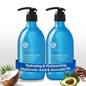 L LUSETA Deep Hydrating Shampoo and Conditioner Set front view