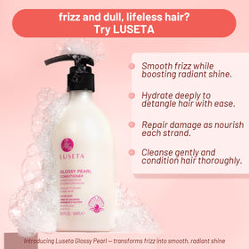L LUSETA Glossing Pearl Shampoo bottle with pearl protein