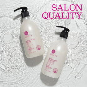 L LUSETA Glossy Pearl Shampoo and Conditioner set side view