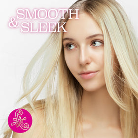 L LUSETA Glossy Pearl Shampoo and Conditioner set with fresh flowers