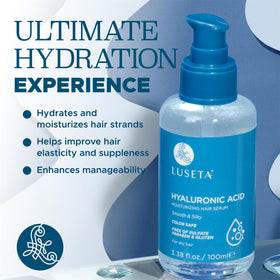 L LUSETA Hyaluronic Acid Hair Serum bottle with cap