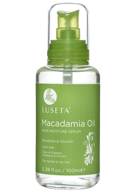 L LUSETA Macadamia Oil Hair Moisture Serum 3.38 oz front view