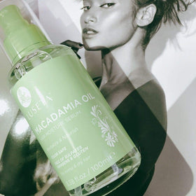L LUSETA Macadamia Oil Hair Moisture Serum back label details