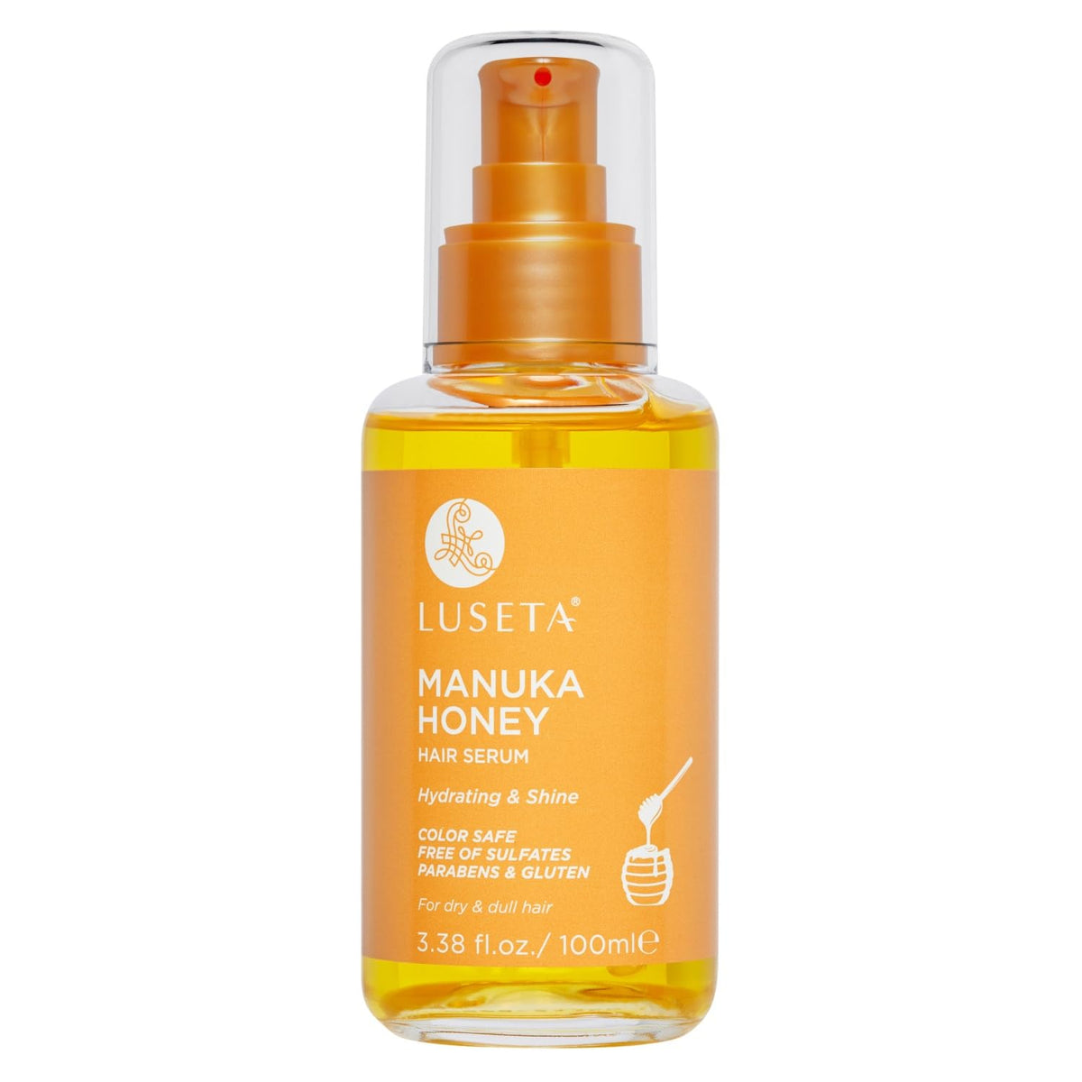 L LUSETA Manuka Honey Hair Oil 3.38 oz front view