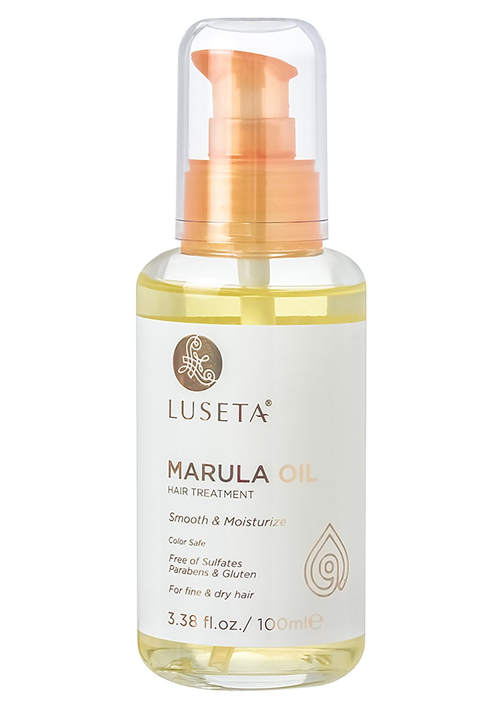 L LUSETA Marula Oil Hair Serum 3.38 fl oz front view