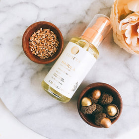 L LUSETA Marula Oil Hair Serum bottle with cap
