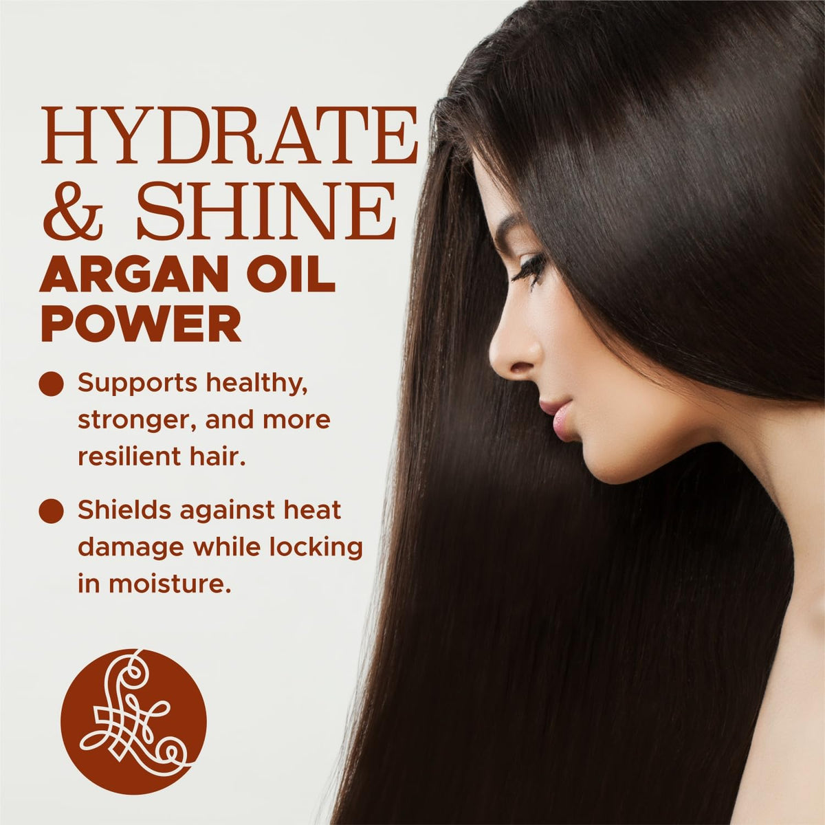 L LUSETA Pure Argan Oil Hair Serum lifestyle usage