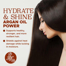 L LUSETA Pure Argan Oil Hair Serum lifestyle usage