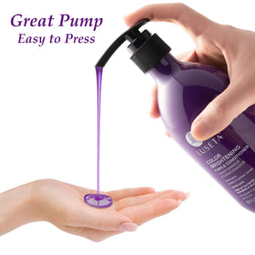 L LUSETA Purple Conditioner with other hair care products