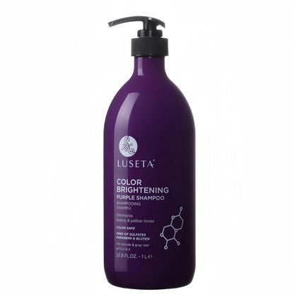 L LUSETA Purple Shampoo 33.8oz front view