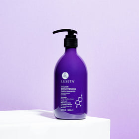 L LUSETA Purple Shampoo with hair care products