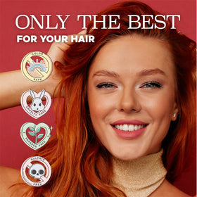 L LUSETA Red Hair Color Brightening Shampoo back view