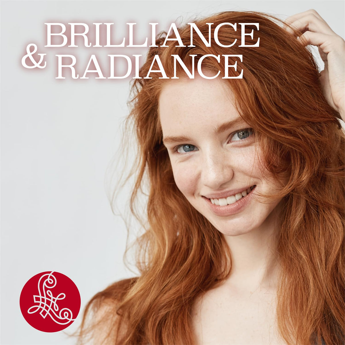 L LUSETA Red Hair Color Brightening Shampoo showing texture