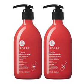 L LUSETA Red Hair Shampoo and Conditioner Set front view