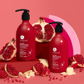 L LUSETA Red Hair Shampoo and Conditioner Set lifestyle scene
