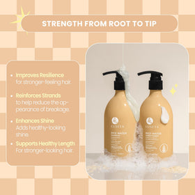L LUSETA Rice Water Shampoo and Conditioner set packaging