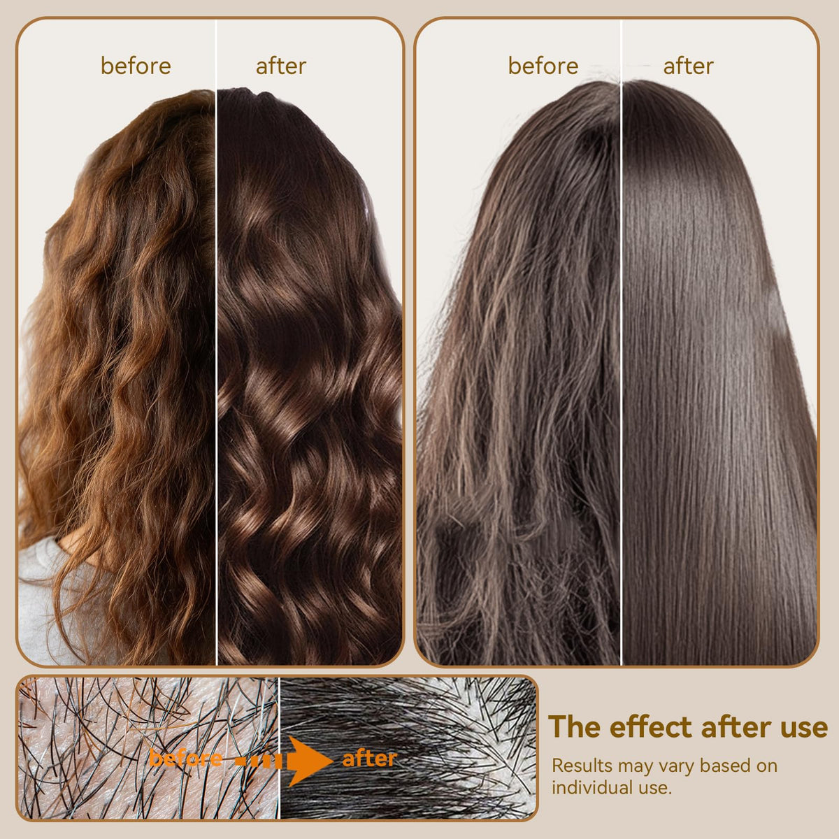 L LUSETA Rice Water Shampoo and Conditioner Set side view