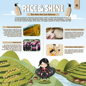 L LUSETA Rice Water Shampoo pouring into hand
