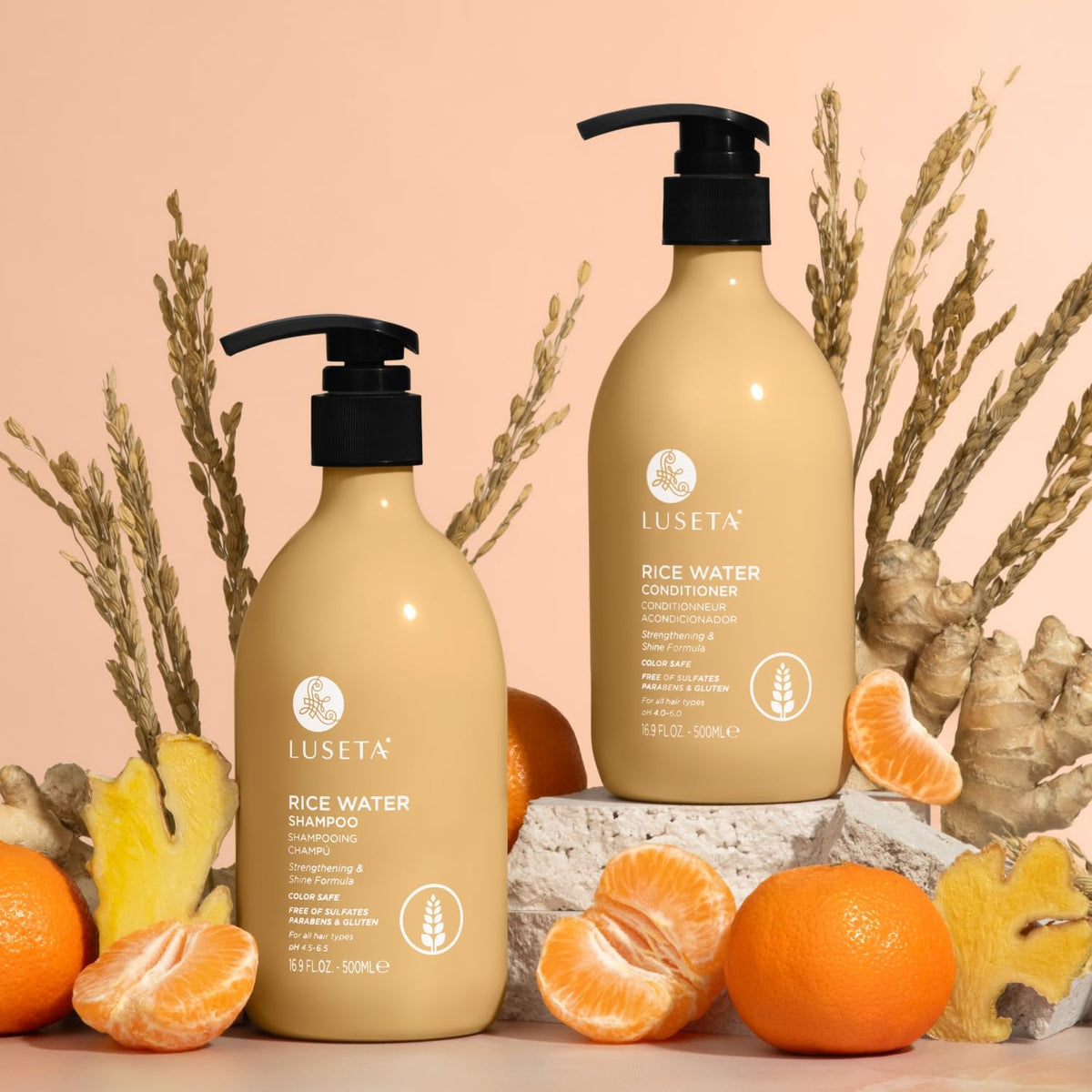 L LUSETA Rice Water Shampoo texture close-up