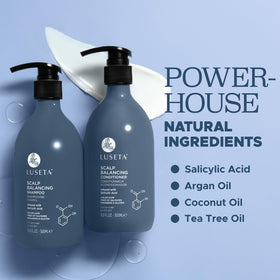 L LUSETA Salicylic Acid Shampoo and Conditioner Set packaging