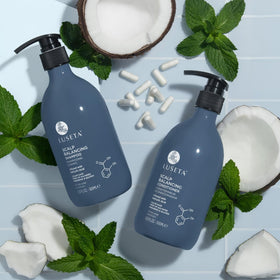 L LUSETA Salicylic Acid Shampoo and Conditioner Set with accessories