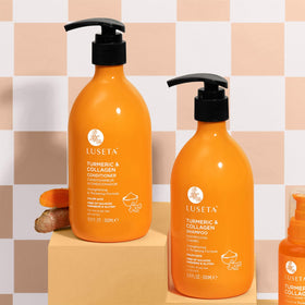 L LUSETA shampoo and conditioner set with fresh turmeric