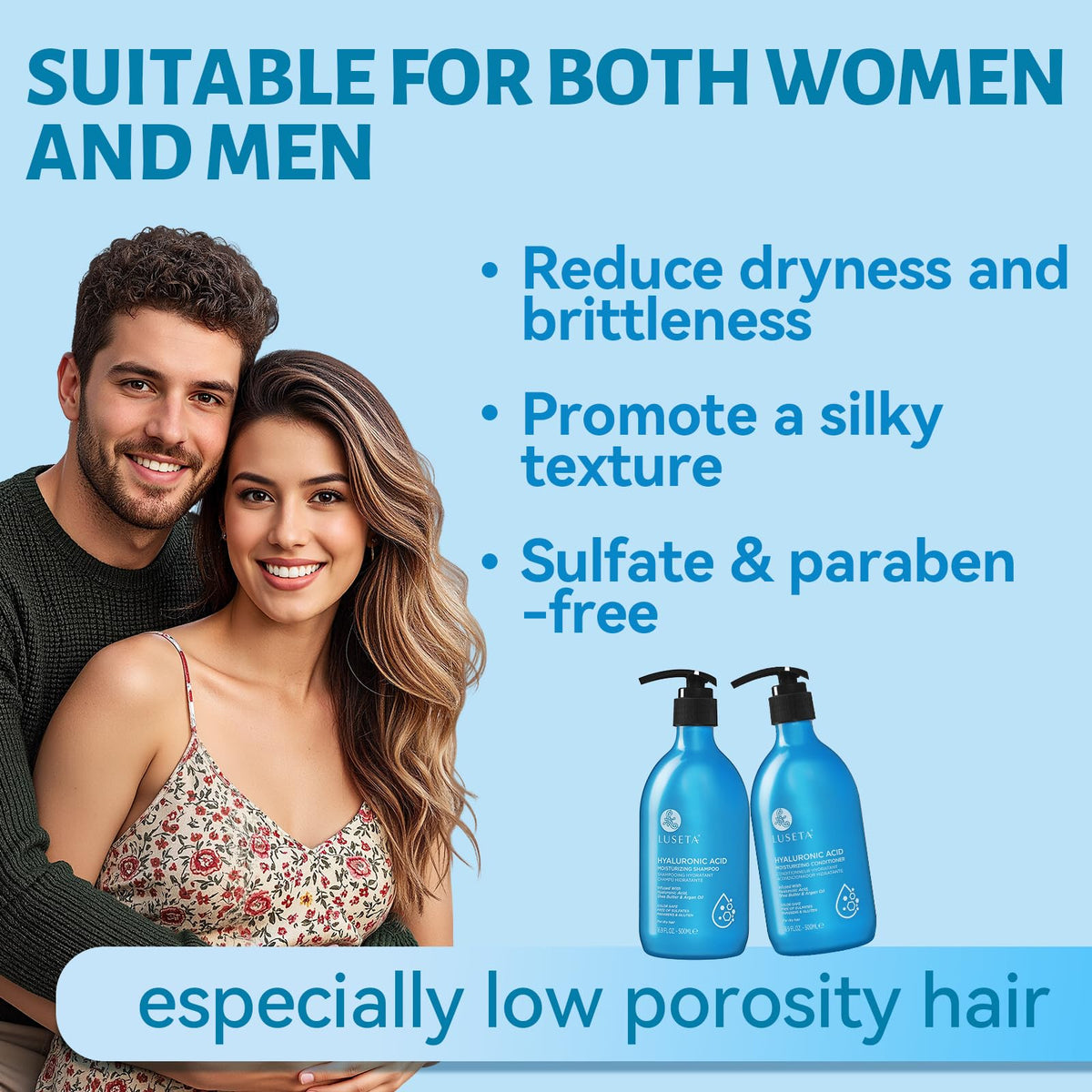 L LUSETA shampoo and conditioner set with packaging