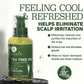 L LUSETA Tea Tree Hair Oil Serum side view