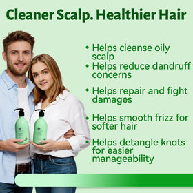 L LUSETA Tea Tree Mint Shampoo and Conditioner set packaging