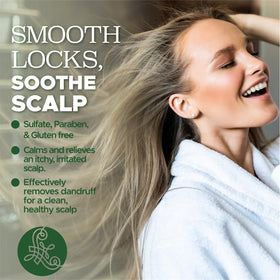 L LUSETA Tea Tree Mint Shampoo bottle with label