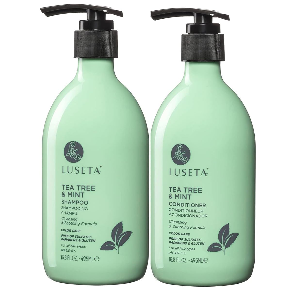 L LUSETA Tea Tree Mint Shampoo front view