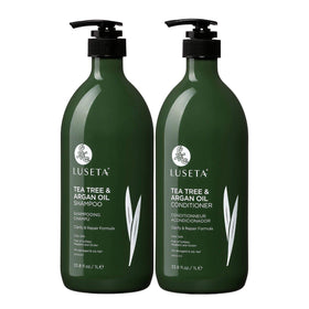 L LUSETA Tea Tree Oil Shampoo and Conditioner Set front view