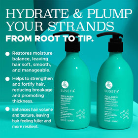 L LUSETA Thickening Shampoo bottle close-up