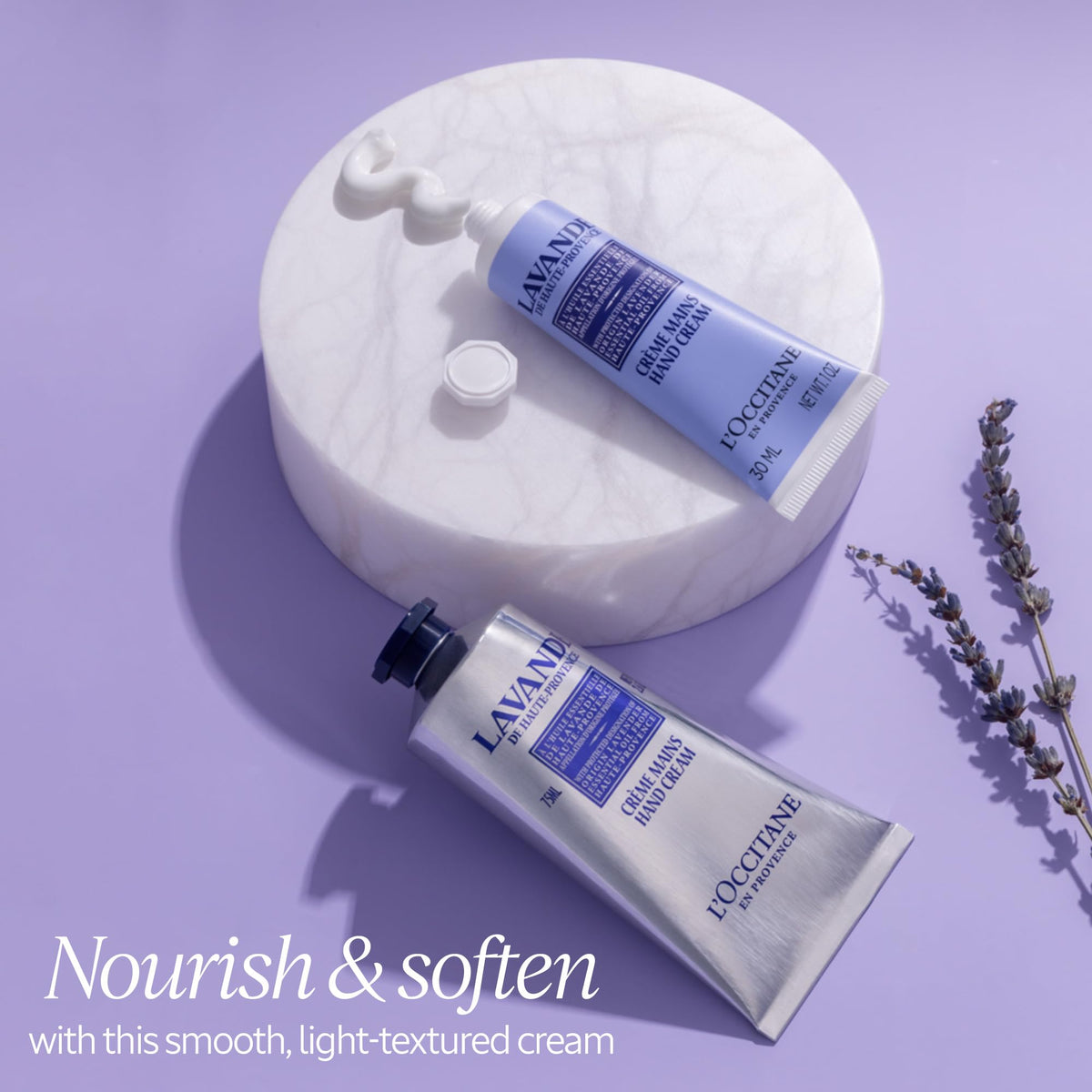 L'OCCITANE Lavender Hand Cream 100g side view