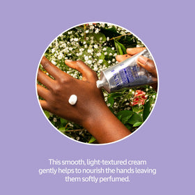 L'OCCITANE Lavender Hand Cream 100g texture close-up