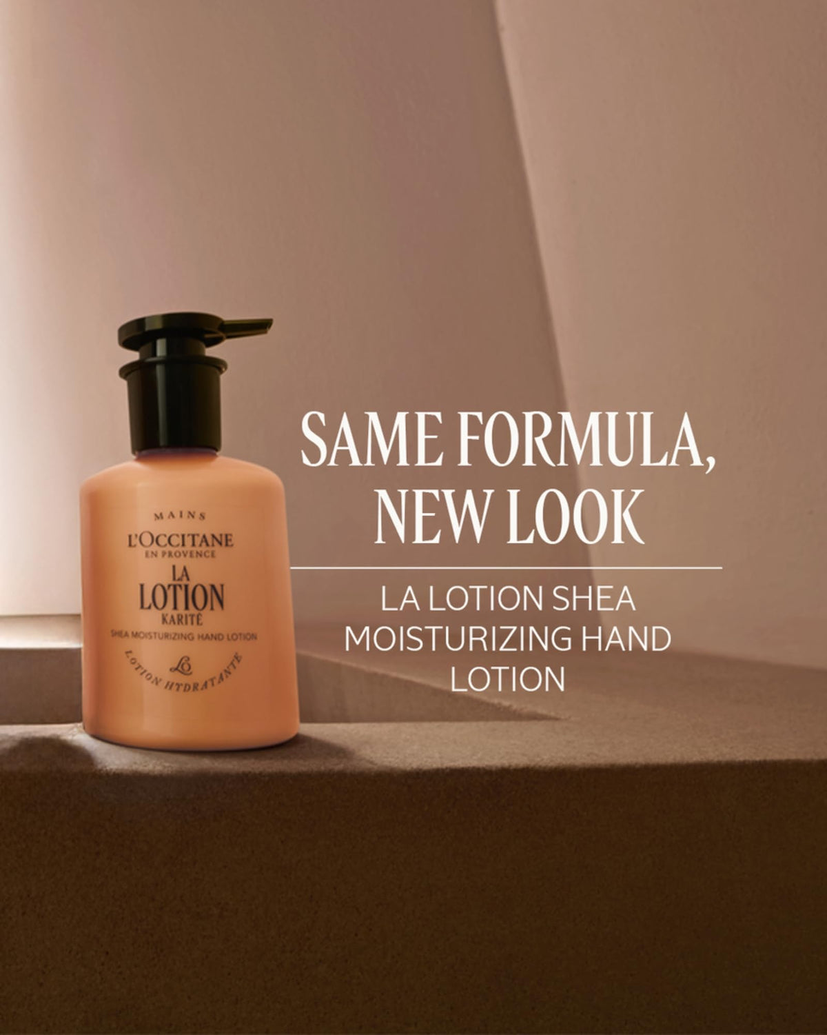 L'OCCITANE lotion texture on hand